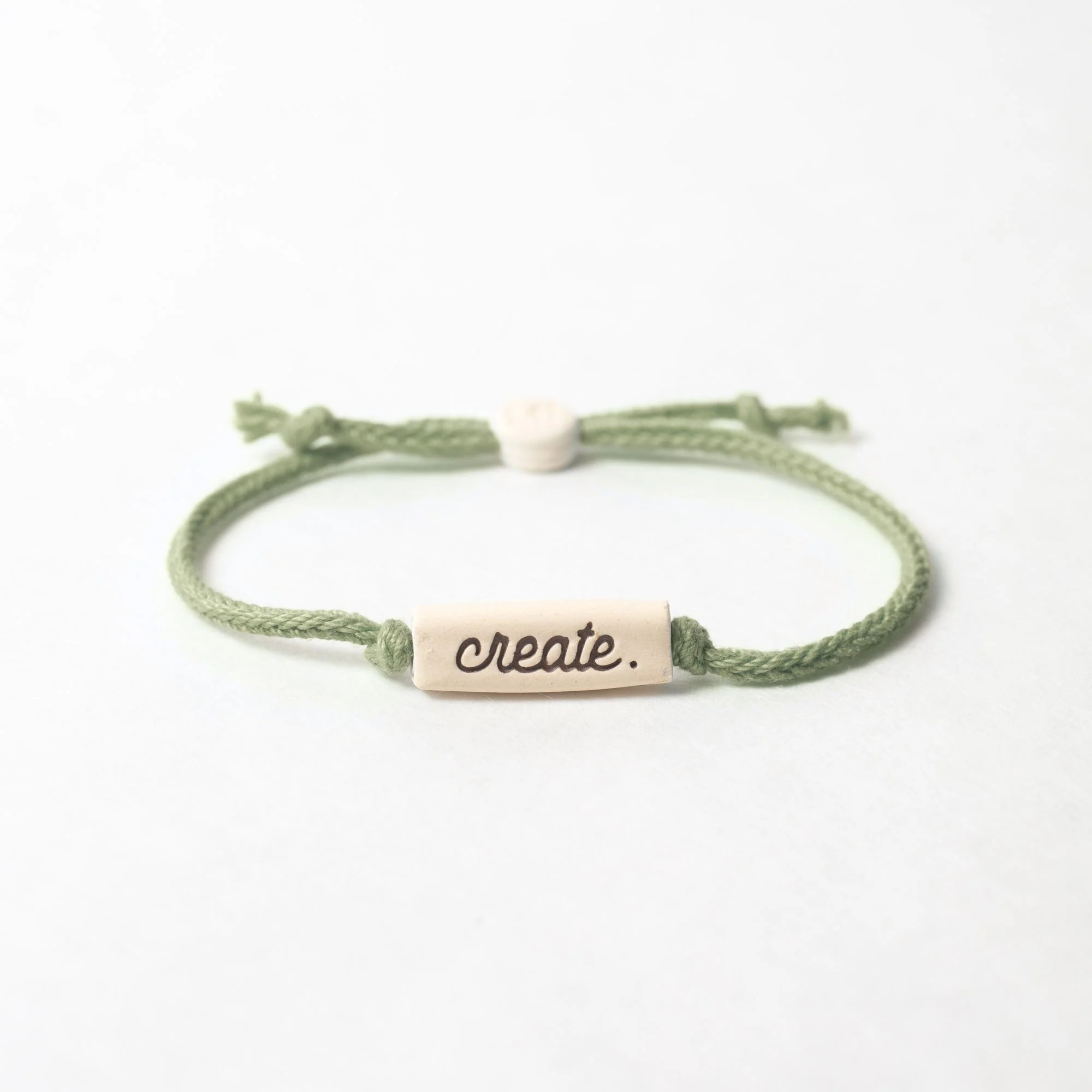 Cursive Stamped Font Bracelets